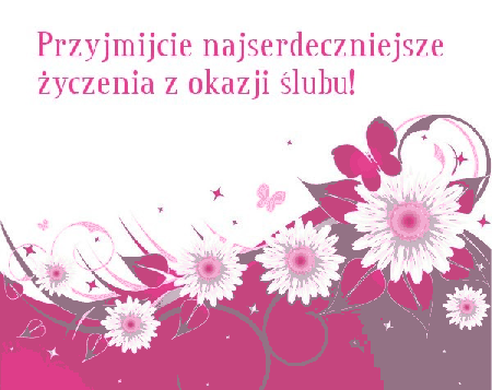 Fioletowa kartka przyjmijcie najserdeczniejsze